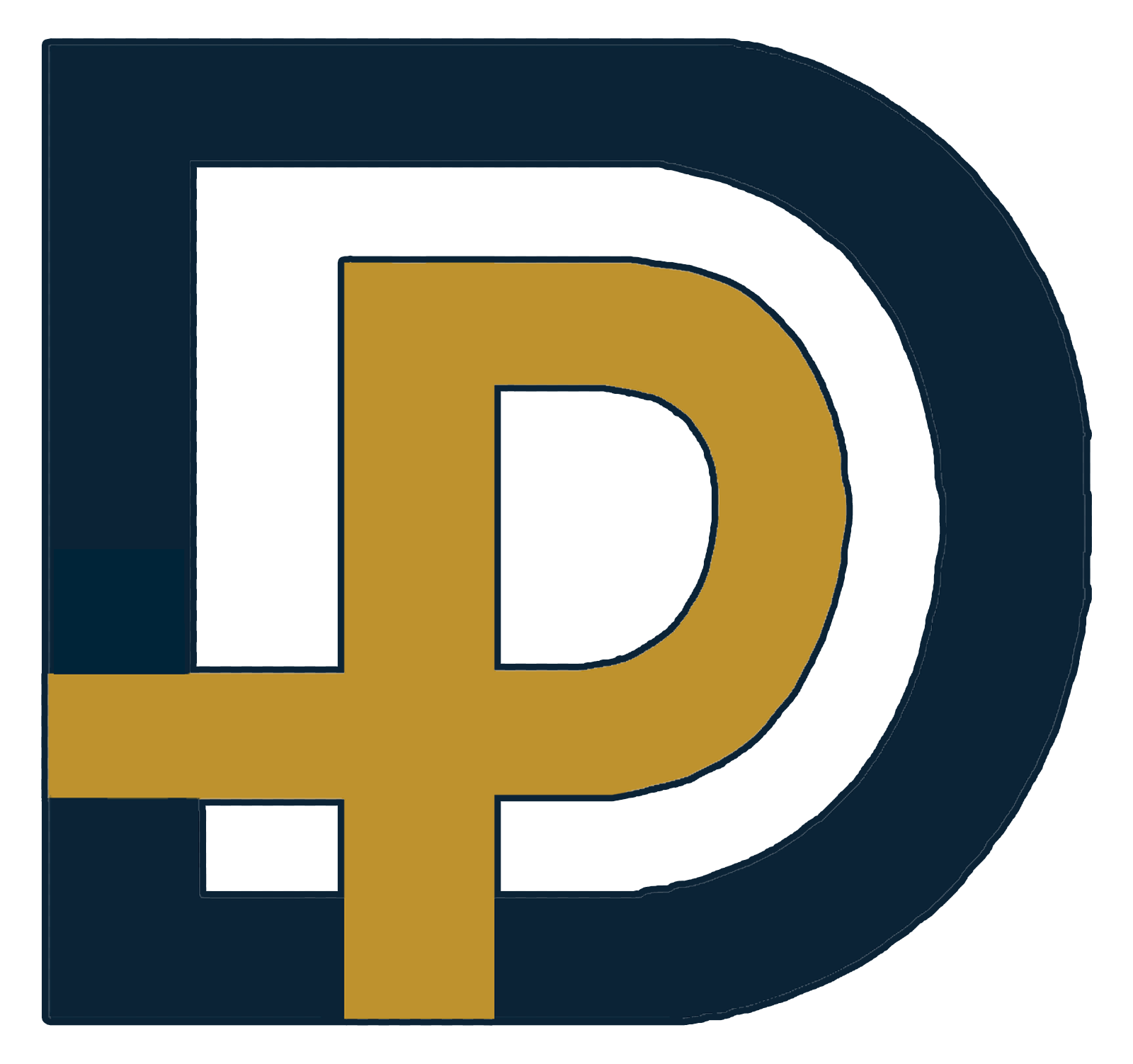 Drasia Productions monogram logo DP